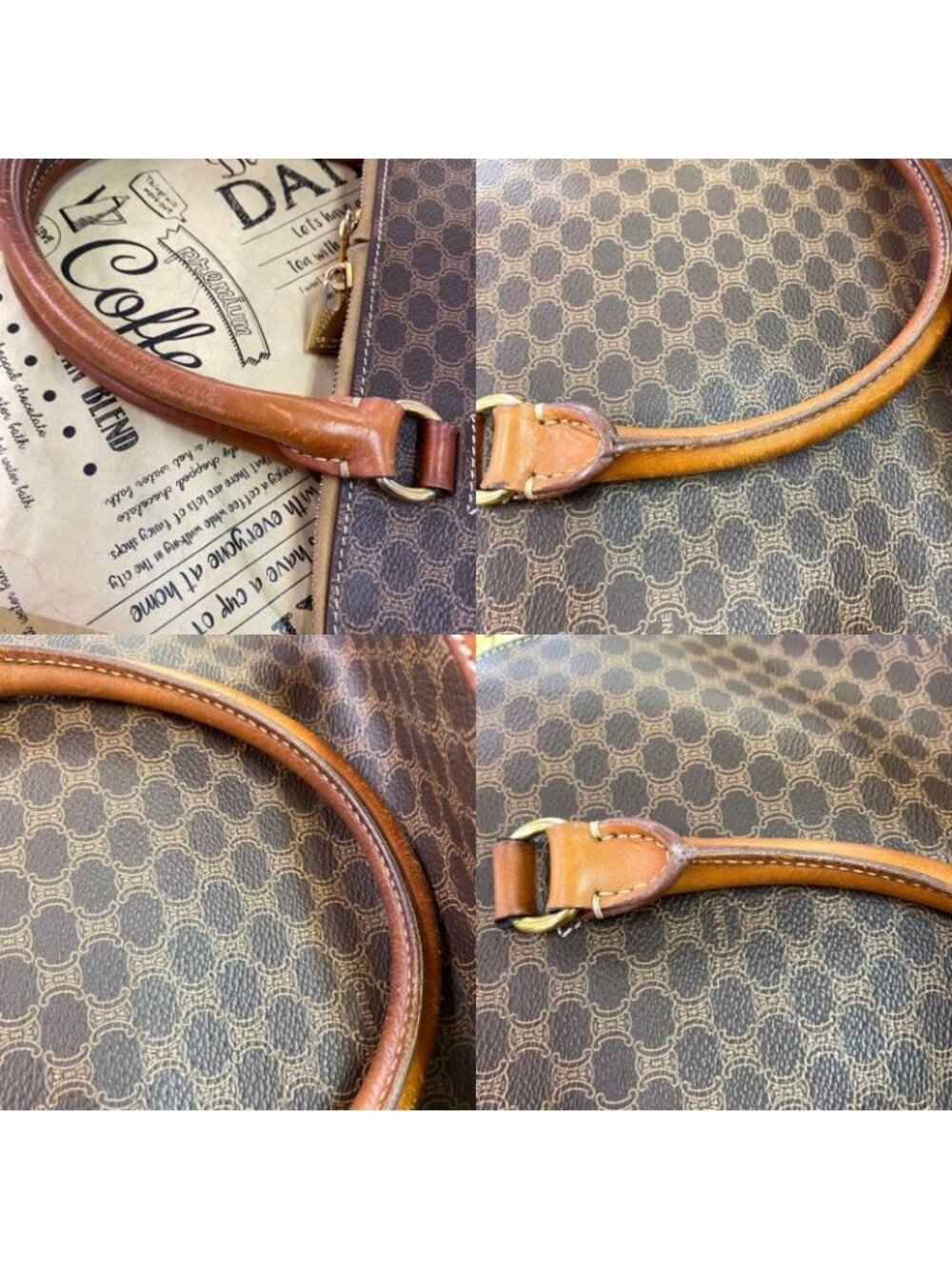 Celine Tote Macadam Mini Boston Travel Formal Business - Picture 12 of 16